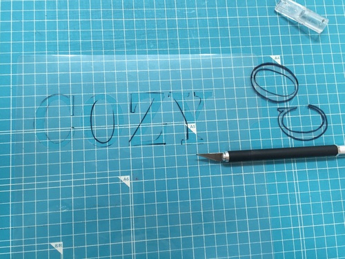 ステンシルシート作成