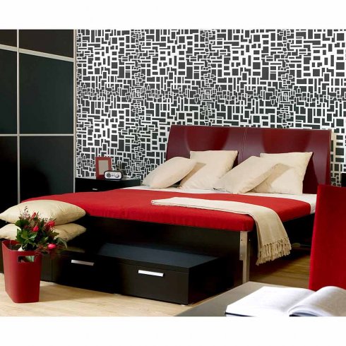 Matrix-wall-pattern-wallpaper-stencil