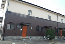 アパート　デザイン塗装