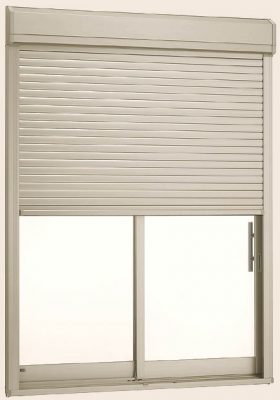 シャッター型雨戸(手動) シャッター型雨戸(手動)
