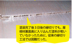 縁切り　塗膜　再密着