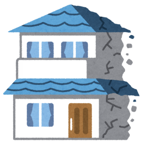 家の劣化（イラスト）