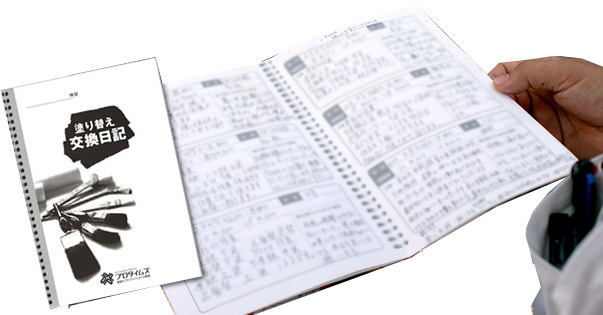 塗り替え交換日記